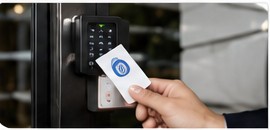 Access control card reader